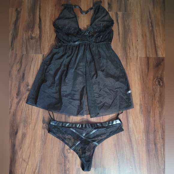 Dreamgirl Other - DREAMGIRL matching black lingerie set. Never worn. Size L.